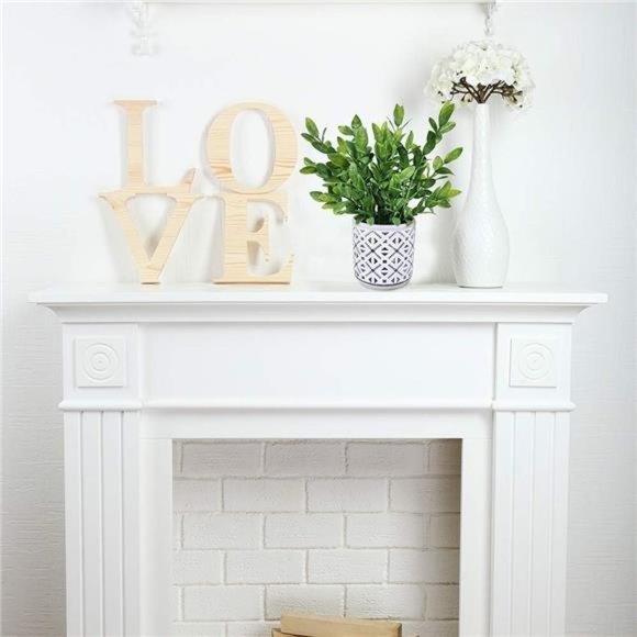 Set of 2 Artificial Potted Plants Potted Eucalyptus Plant Artificial Grass - Picture 3 of 7